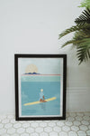 SH 2 PIECE SURF PASTEL CANVAS POSTER